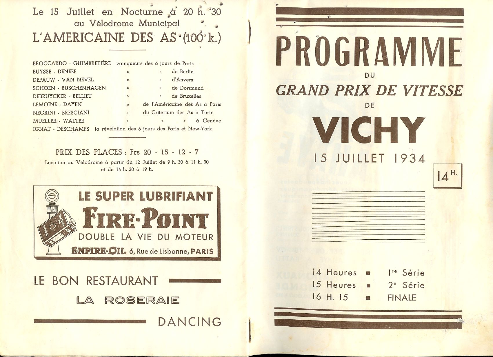 VICHY CLASSIC 1934